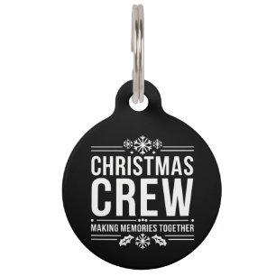 Christmas Crew Family Reunion Graphic Xmas Holiday Pet Tag