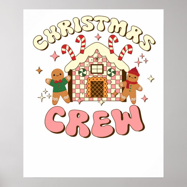 christmas crew ginger bread poster (Front)