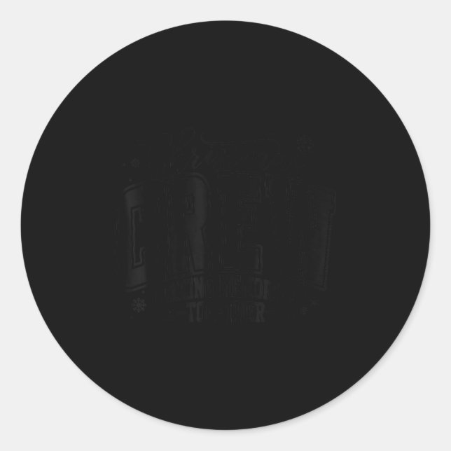 Christmas Crew Making Memories Together Matching F Classic Round Sticker (Front)