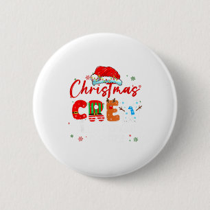 Christmas Crew Making Memories Together Xmas Light 2 Inch Round Button