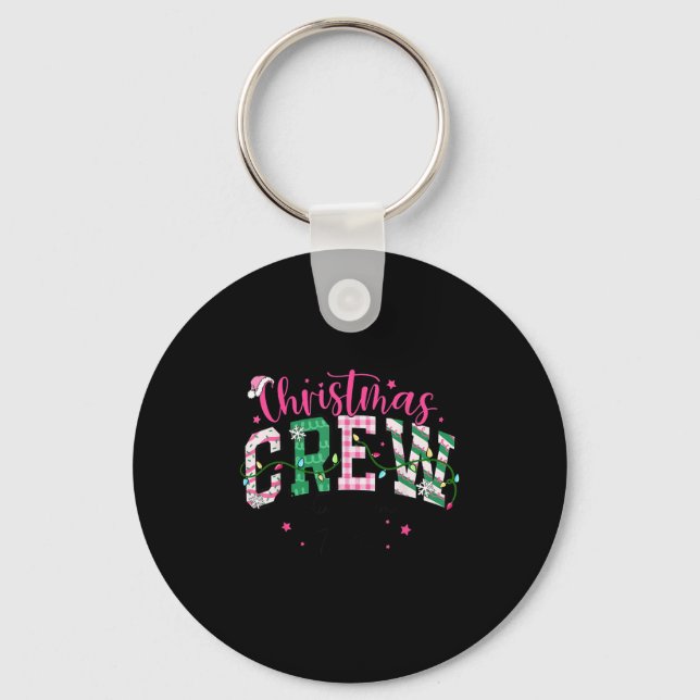 Christmas Crew Making Memories Together Xmas Light Keychain (Front)