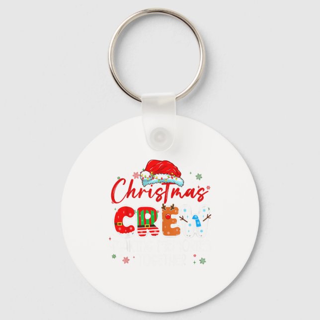 Christmas Crew Making Memories Together Xmas Light Keychain (Front)