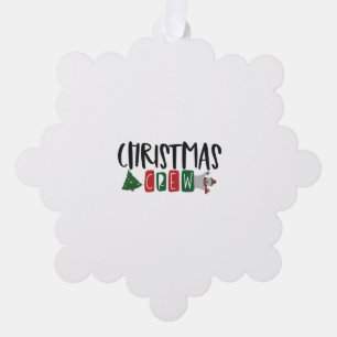 Christmas Crew     Ornament Card