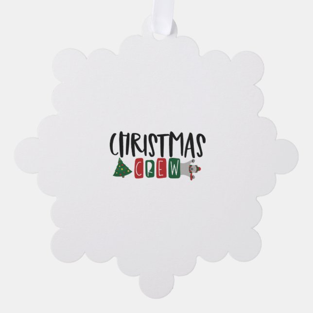 Christmas Crew     Ornament Card (Front)
