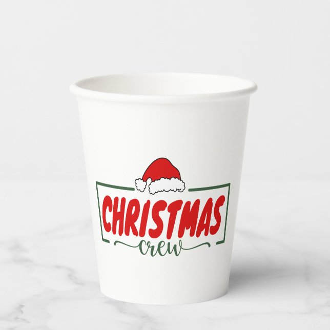 Christmas Crew Paper Cups (Front)