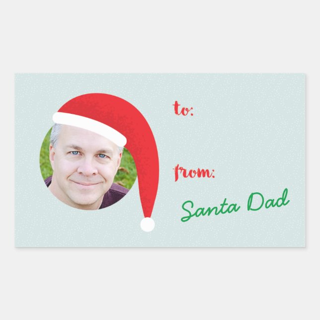Christmas Crew Photo Holiday Gift Label (Front)