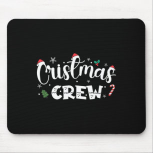 Christmas Crew Santa Family Matching Group Xmas Bo Mouse Pad