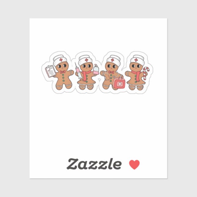  Christmas Crew Santa Gingerbread Nursing Squad  (Sheet)