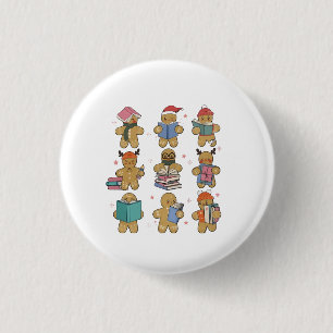 Christmas Crew Santa Gingerbread Nursing Squad  1 Inch Round Button