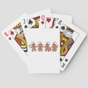  Christmas Crew Santa Gingerbread Nursing Squad  Playing Cards