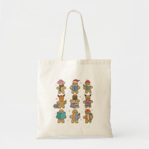 Christmas Crew Santa Gingerbread Nursing Squad Tote Bag