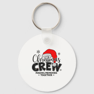 Christmas Crew Xmas Lights Family Matching Pajamas Keychain
