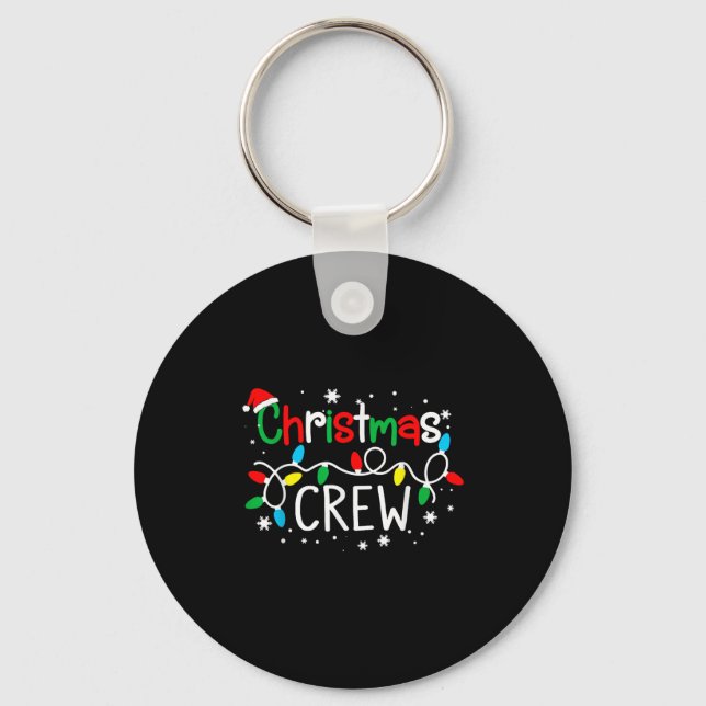 Christmas Crew Xmas Pj Christmas Family Matching P Keychain (Front)