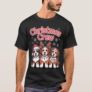 Christmas Crew Xmas Puppy Dog Funny Christmas Bern T-Shirt