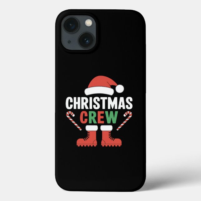 Christmas Crew Xmas Tree Holiday Matching Family Case-Mate iPhone Case (Back)