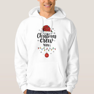 Christmas Crew Yaya Santa Hat Matching Christmas Hoodie