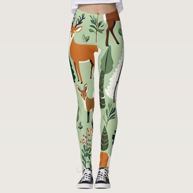 christmas critters leggings (Front)