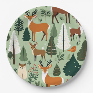 christmas critters paper plates