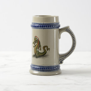 Christmas Crocodile Beer Stein