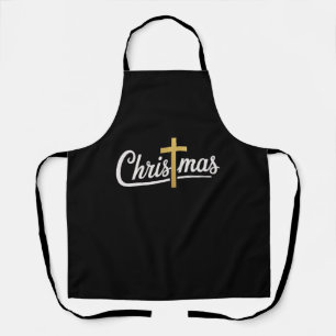 Christmas Cross Family Matching Jesus Gift Idea Apron