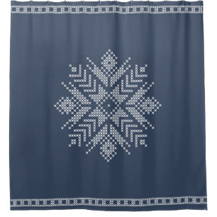 Christmas cross stitch snowflake design