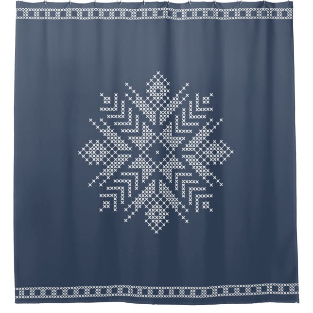 Christmas cross stitch snowflake design (Front)