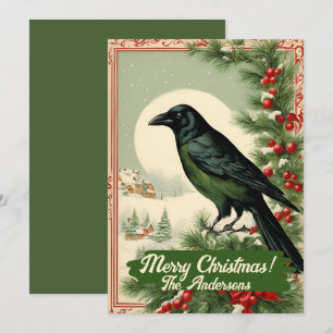 Christmas crow 2, Merry Christmas! Christmas card