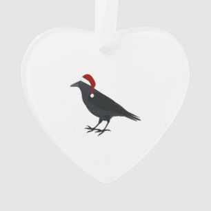 Christmas Crow Ornament
