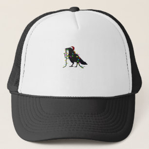 Christmas Crow Tis The Season Trucker Hat