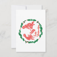 Christmas crown envelope card