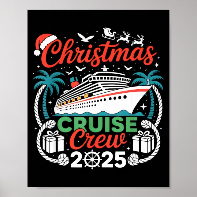 Christmas Cruise Crew 2025 Matching  Poster (Front)