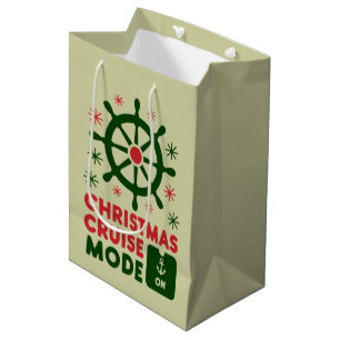 Christmas Cruise Mode On Ship Christmas 2024 Medium Gift Bag