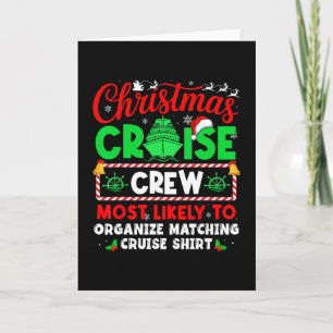 Christmas Cruise Most Likely Organize Matching Cru Card
