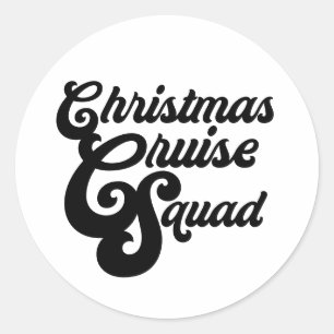 Christmas Cruise Squad Classic Round Sticker