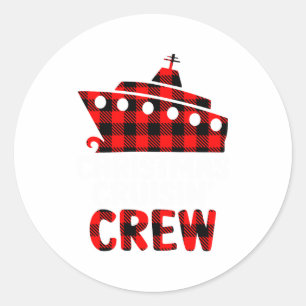 Christmas Cruisin Crew Cruise Matching Family Paja Classic Round Sticker