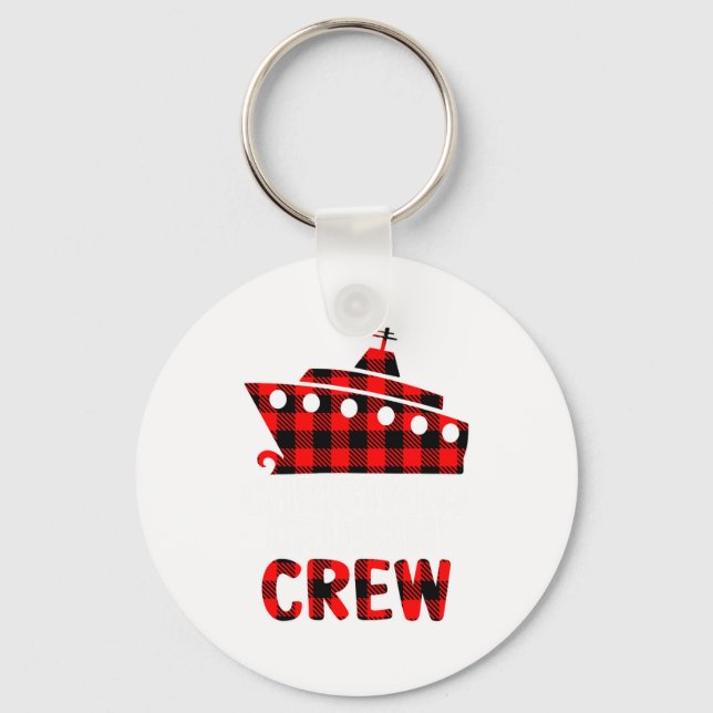 Christmas Cruisin Crew Cruise Matching Family Paja Keychain (Front)