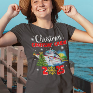 Christmas Cruisin' Crew Custom Ship Tri-Blend Shirt