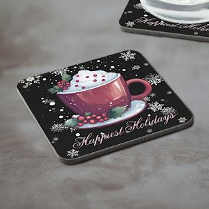 Christmas Cup of Hot Chocolate Coaster