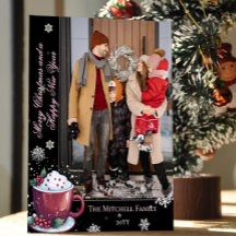 Christmas Cup of Hot Chocolate Holiday | Black