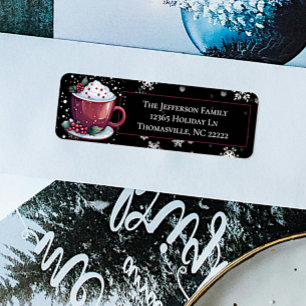 Christmas Cup of Hot Chocolate Personalized Black