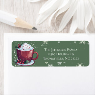 Christmas Cup of Hot Chocolate Personalized Green