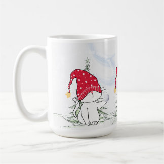 Christmas cup with snowball