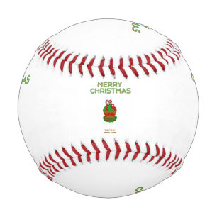 Christmas Cupcake Baseball