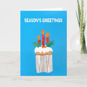 Christmas Cupcake Card with Candles