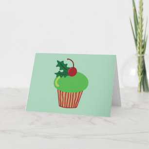 Christmas Cupcake Holiday Card