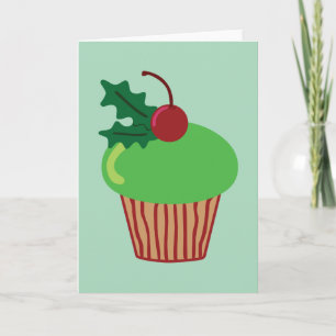 Christmas Cupcake Holiday Card