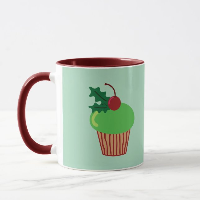 Christmas Cupcake Mug (Left)
