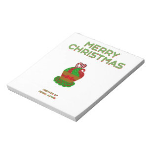 Christmas Cupcake Notepad (14 cm x 15.2 cm)