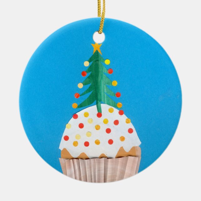 Christmas Cupcake Ornament (Front)