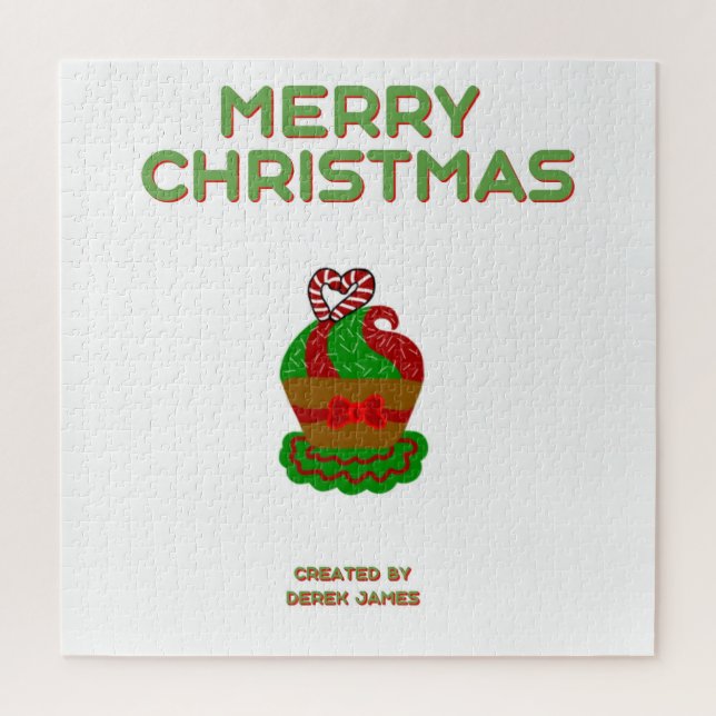 Christmas Cupcake Puzzle (50.8 cm x 50.8 cm) (Vertical)